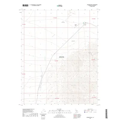 2018 Map of Stovepipe Wells, 2018 Print