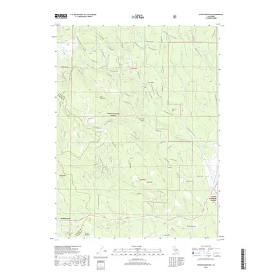 2018 Map of Stover Mountain, 2018 Print