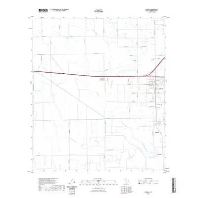 2022 Map of Stowell, 2022 Print