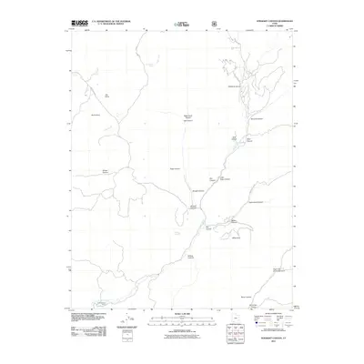 2011 Map of Straight Canyon, 2011 Print