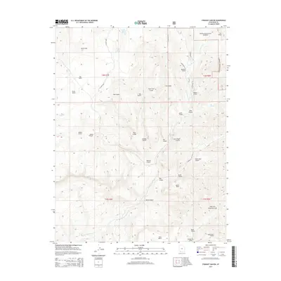 2014 Map of Straight Canyon, 2014 Print