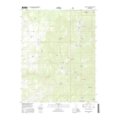 2017 Map of Straight Canyon, 2017 Print