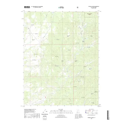 2020 Map of Straight Canyon, 2020 Print