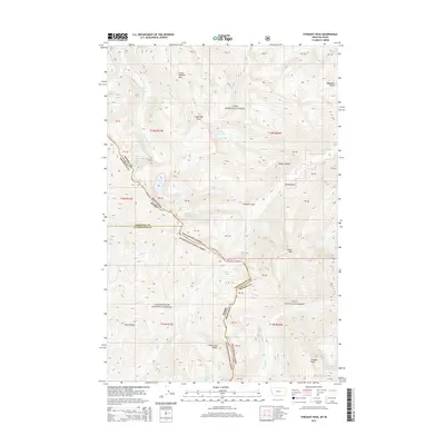 2014 Map of Straight Peak, 2014 Print