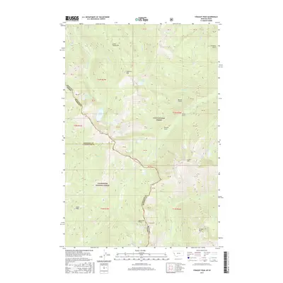 2017 Map of Straight Peak, 2017 Print