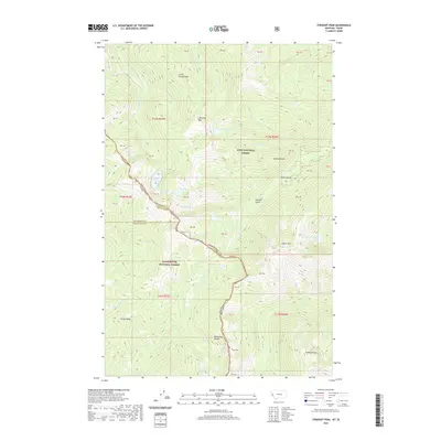 2020 Map of Straight Peak, 2020 Print