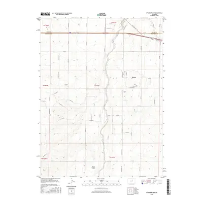 2016 Map of Strasburg NW, 2016 Print