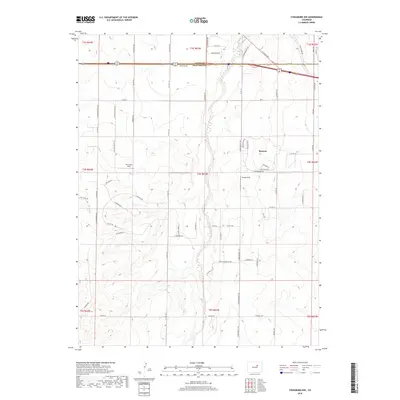 2019 Map of Strasburg NW, 2019 Print
