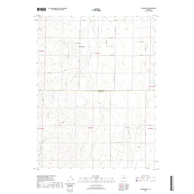 2019 Map of Strasburg SW, 2019 Print