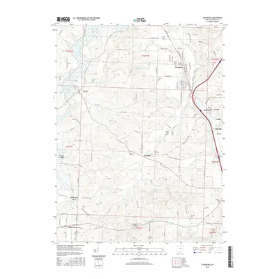 2016 Map of Strasburg, 2016 Print