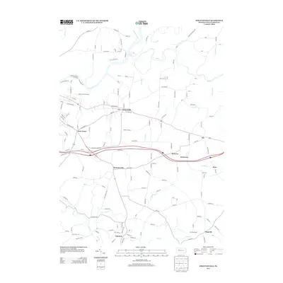 2013 Map of Strattanville, 2013 Print