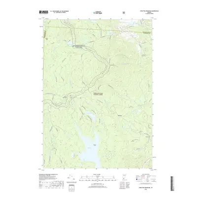 2018 Map of Stratton Mountain, 2018 Print