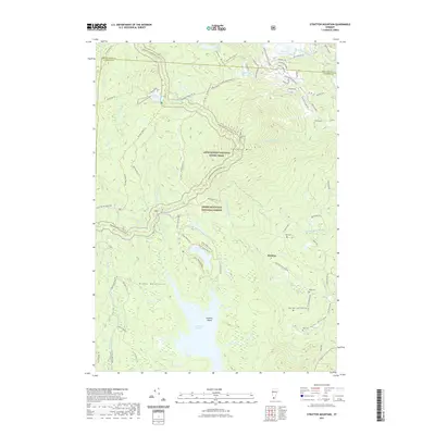 2021 Map of Stratton Mountain, 2021 Print