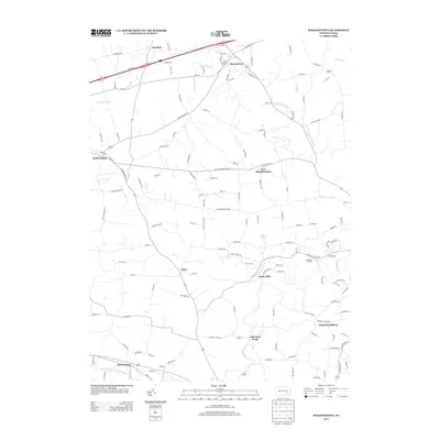 2013 Map of Strausstown, 2013 Print