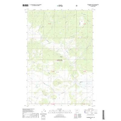 2020 Map of Strawberry Butte, 2020 Print
