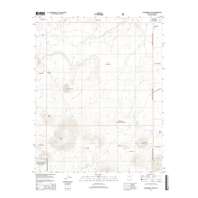 2014 Map of Strawberry Crater, 2014 Print