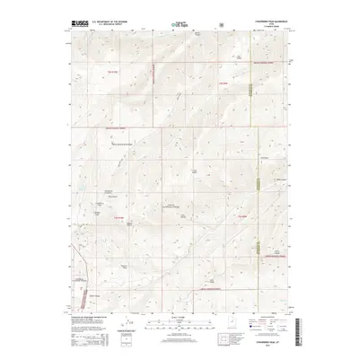 2014 Map of Strawberry Peak, 2014 Print