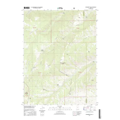 2017 Map of Strawberry Peak, 2017 Print