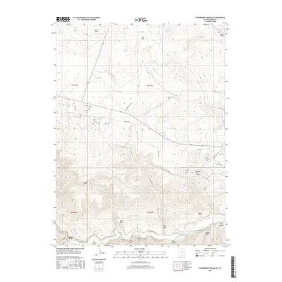 2017 Map of Strawberry Pinnacles, 2017 Print
