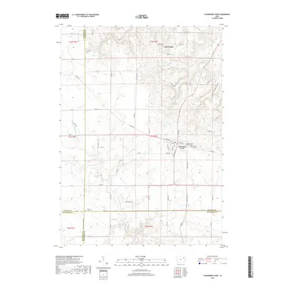 2018 Map of Strawberry Point, 2018 Print