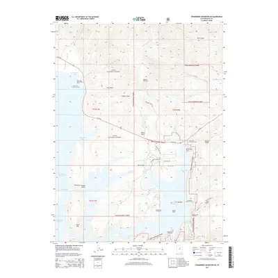 2014 Map of Strawberry Reservoir NE, 2014 Print