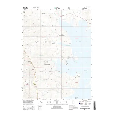 2014 Map of Strawberry Reservoir NW, 2014 Print