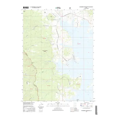 2017 Map of Strawberry Reservoir NW, 2017 Print