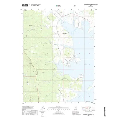 2020 Map of Strawberry Reservoir NW, 2020 Print