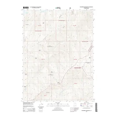 2014 Map of Strawberry Reservoir SE, 2014 Print