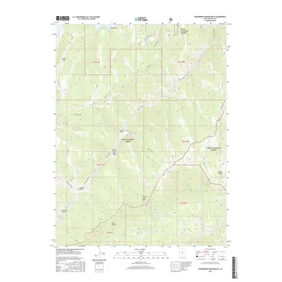 2017 Map of Strawberry Reservoir SE, 2017 Print