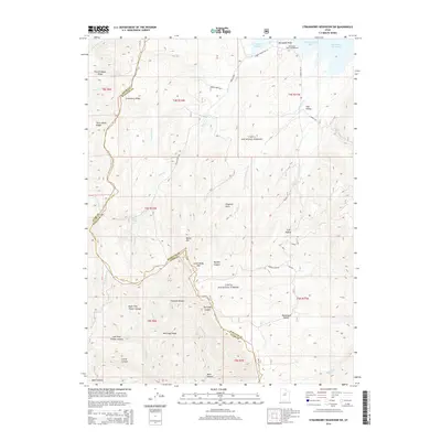 2014 Map of Strawberry Reservoir SW, 2014 Print