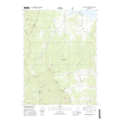 2017 Map of Strawberry Reservoir SW, 2017 Print