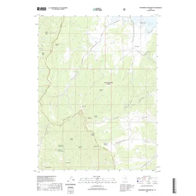 2020 Map of Strawberry Reservoir SW, 2020 Print
