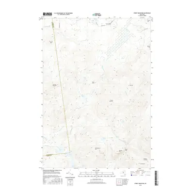 2016 Map of Street Mountain, 2016 Print