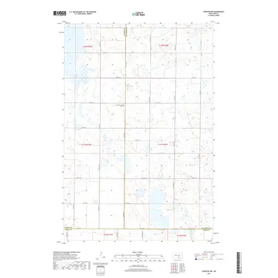 2017 Map of Streeter NW, 2017 Print