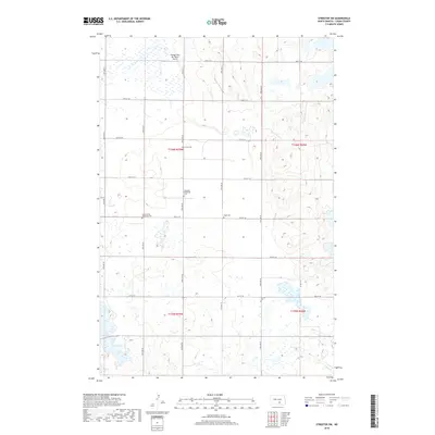 2018 Map of Streeter SW, 2018 Print