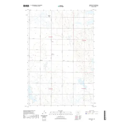 2020 Map of Streeter SW, 2020 Print