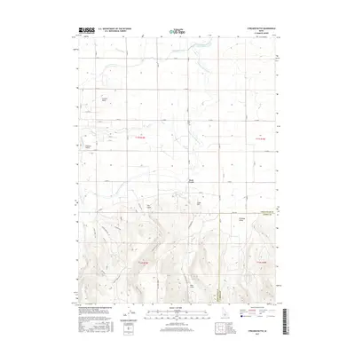 2017 Map of Stricker Butte, 2017 Print