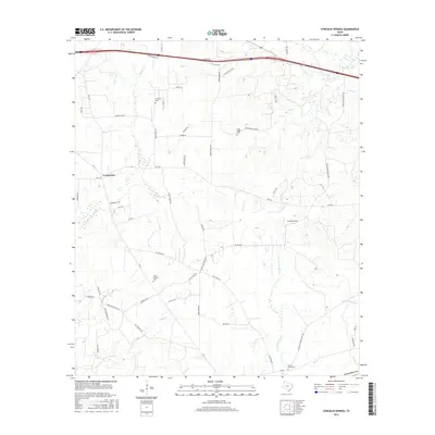 2016 Map of Stricklin Springs, 2016 Print