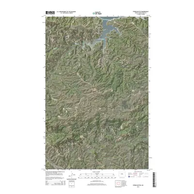 2014 Map of String Buttes, 2014 Print