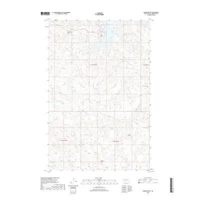 2018 Map of String Buttes, 2018 Print