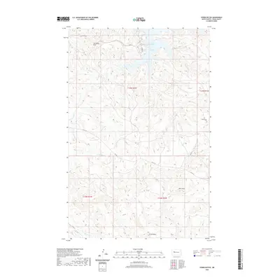2020 Map of String Buttes, 2020 Print