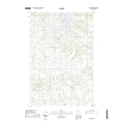 2023 Map of String Buttes, 2023 Print