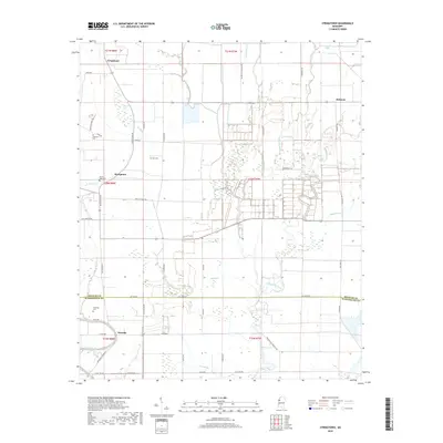 2018 Map of Stringtown, 2018 Print
