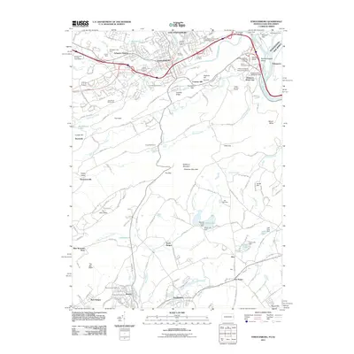 2011 Map of Stroudsburg, 2011 Print