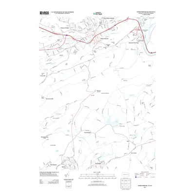 2013 Map of Stroudsburg, 2013 Print