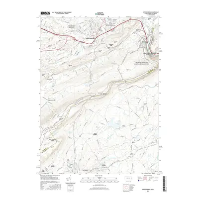 2016 Map of Stroudsburg, 2016 Print