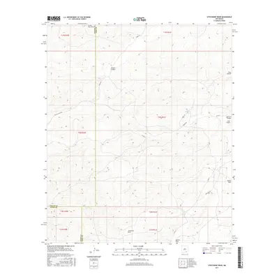 2017 Map of Strychnine Draw, 2017 Print