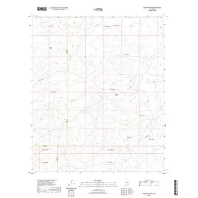 2020 Map of Strychnine Draw, 2020 Print