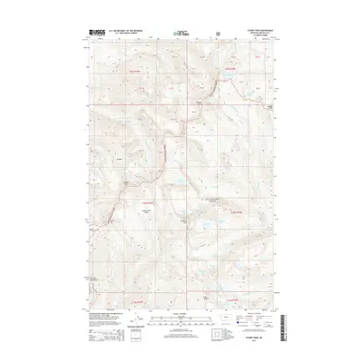 2014 Map of Stuart Peak, 2014 Print
